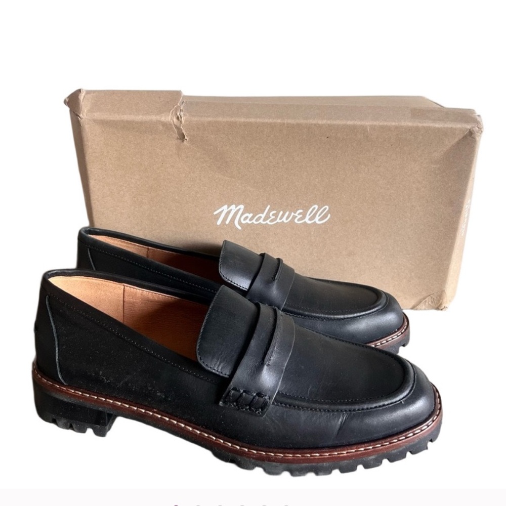 Madewell The Corinne Lugsole Women's Leather
Loafer Shoe  9.5